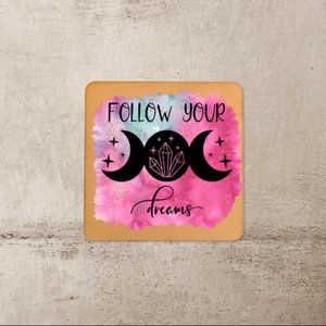Follow Your Dreams Bohemian Set of 4 Coasters